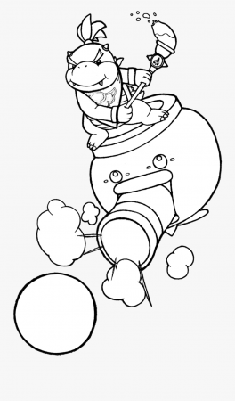 Bowser Coloring Pages - Printable Bowser Jr Coloring Pages , Free  Transparent Clipart - ClipartKey