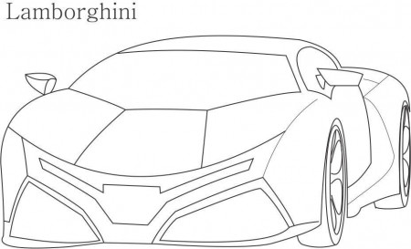 Lamborghini Coloring Pages To Print - Co-good.com