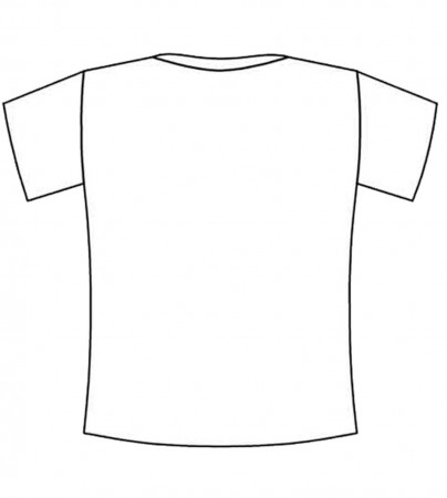 Best Photos Of Large Printable T-Shirt Template - Blank T-Shirt ...