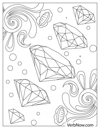 Free DIAMONDS Coloring Pages & Book for Download (Printable PDF) - VerbNow