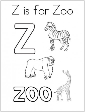 Letter Z Coloring Pages - Free Printable Coloring Pages for Kids