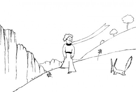 Coloring page The Little Prince by Saint-Exupery 5