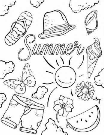 colorable pics of summer fun - Yahoo Canada Image Search Results |  Coloriage été, Coloriage, Coloriage facile