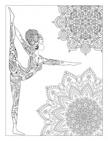 Yoga and meditation coloring book for adults: With Yoga Poses and Mandalas  | Mandala coloring pages, Mandala coloring, Designs coloring books