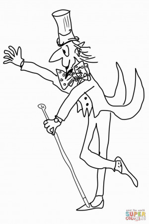 printable roald dahl colouring pages - Clip Art Library