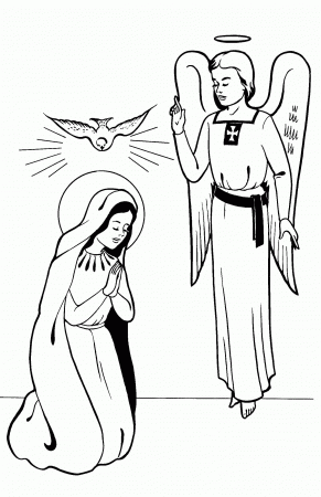 Mary Mother Of God Coloring Page - ClipArt Best