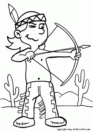 Indian - Coloring Pages for Kids and for Adults