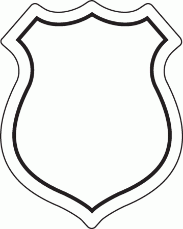 Police Badge Coloring Page
