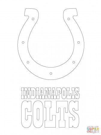 Indianapolis Colts Logo coloring page | Free Printable Coloring Pages