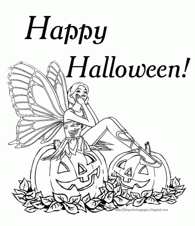 Anime Fairy Coloring Pages Halloween - Coloring Pages For All Ages