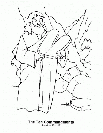 19 Free Pictures for: Ten Commandments Coloring Pages. Temoon.us
