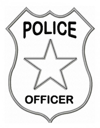 Police Badge Colouring Pages | College/Profession Logos ...