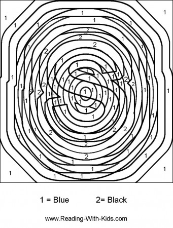 Adult Color By Number Coloring Pages Coloring Page For Kids ...