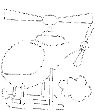 Police Helicopter Coloring Page | Coloring Online