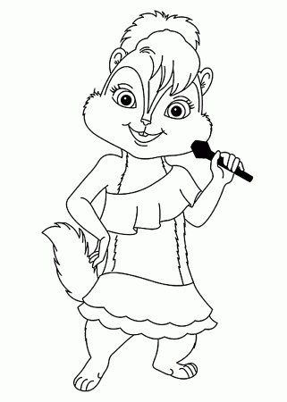 Alvin And The Chipmunks Christmas Coloring Pages - Coloring Pages ...