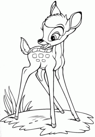 Bambi Coloring Pages Disney | Cartoon Coloring pages of ...