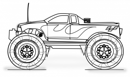 Printable Monster Truck Coloring Pages Kids - Colorine.net | #6168