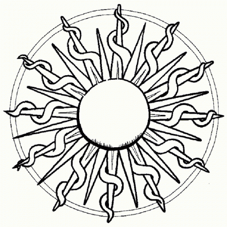 free mandala coloring pages for adults printables the sun ...