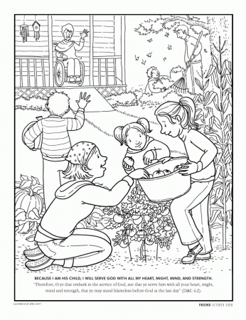 Lds Hidden Picture Coloring Pages - Coloring