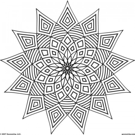 Geometric Designs Coloring Pages To Print - High Quality Coloring ...