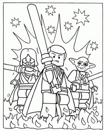 Lego Star Wars 3 Colouring Pages - Coloring