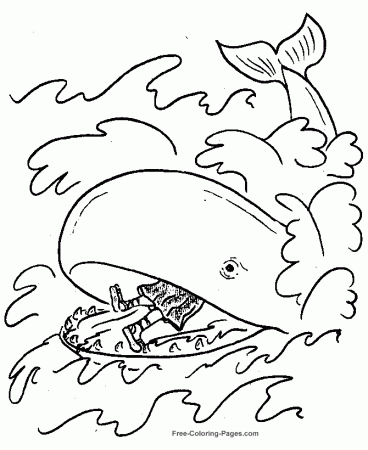 Jonah coloring pages - Bible