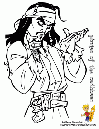 Jack Sparrow Coloring Pages - High Quality Coloring Pages