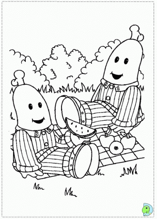 Print Free Coloring Pages Of Bananas In Pajamas, Degree Bananas In ...