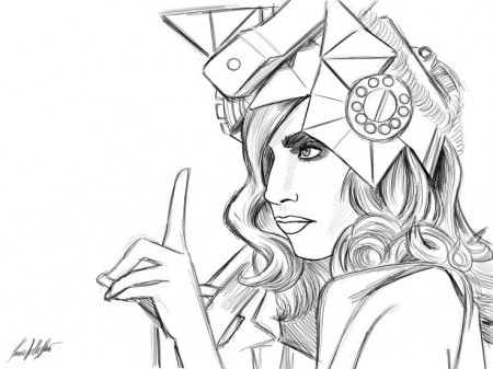 Pretty ladies, Lady gaga and Coloring pages