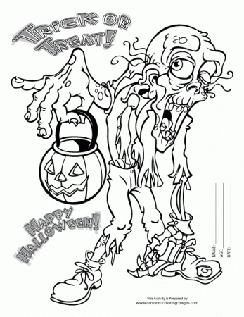 in pages scary coloring pages halloween scary coloring pages ...