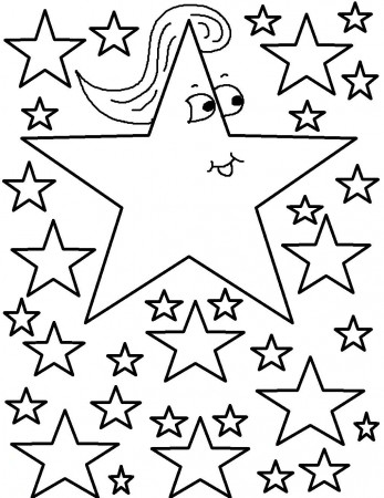 Star Coloring Sheet. free printable for kids. kylo ren free ...