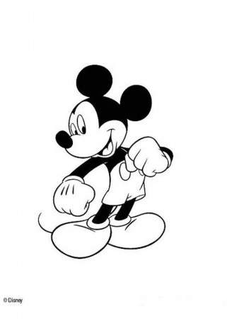 Mickey Mouse Face Coloring - Coloring Pages for Kids and for Adults