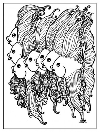 Funny Fish Coloring Pages | S.Mac's Place to Be