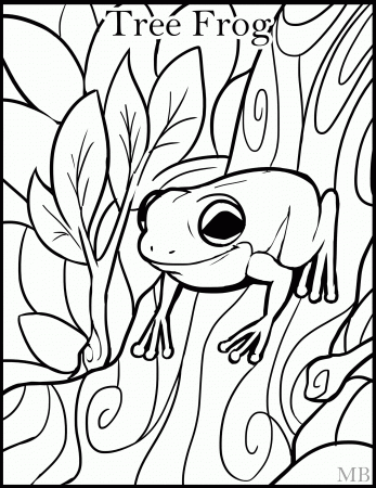 Tree Frog Coloring Page | Clipart Panda - Free Clipart Images