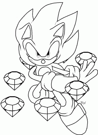 Super Sonic Online - Coloring Pages for Kids and for Adults