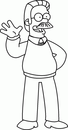 Simpsons Coloring Book Pages - Coloring Page