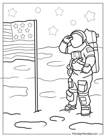 20 Astronaut Coloring Pages (Free PDF Printables)