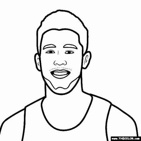 Devin Booker Coloring Page