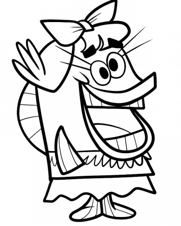 Drawing 5 from Scaredy Squirrel coloring page