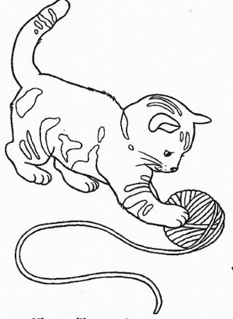 Cartoon ~ Printable Kitty Coloring Pages ~ Coloring Tone