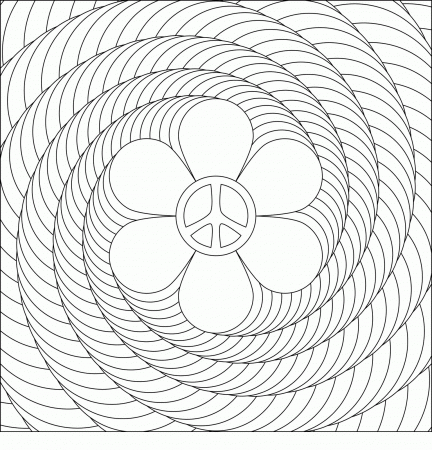 Optical Illusion Coloring Pages Printable - Coloring Page