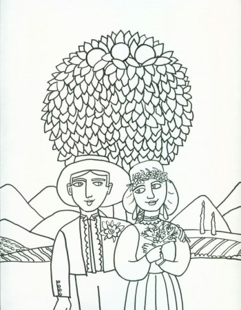 Free Mexican Folk Art Coloring Pages - Coloring Page
