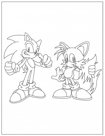 Free Sonic Coloring Pages for Download (Printable PDF) - VerbNow