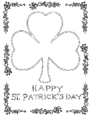 12 St. Patrick's Day Printable Coloring Pages for Adults & Kids