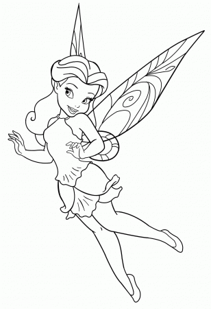 Gothic Tinkerbell Coloring Pages - Coloring Page