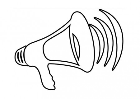 Coloring Page megaphone - free printable coloring pages - Img 22880