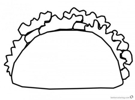 Mexican Taco Coloring Pages Black And White Free Printable 6 | Printable coloring  pages, Coloring pages, Free printable coloring pages