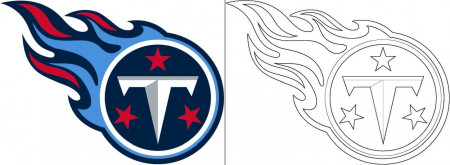 Titans logo coloring page | Minnesota vikings logo, Tennessee titans logo, Coloring  pages