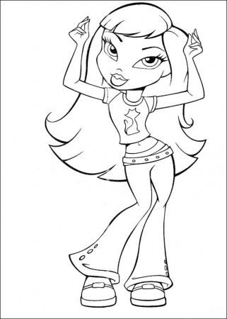 Free Printable Coloring Pages - Cool Coloring Pages: Bratz Coloring Pages