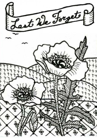 Buying Poppies On Remembrance Day Coloring Pages : Coloring Sun